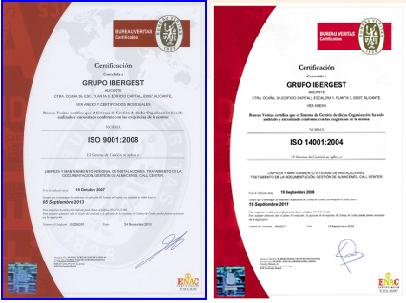 GRUPO IBERGEST RENUEVA LA CERTIFICACIÓN ISO 9001 EN TODAS SUS ACTIVIDADES Y PROCESOS