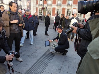 Pavimento Inteligente, como registro digital de grandes eventos, se prueba en Puerta del Sol