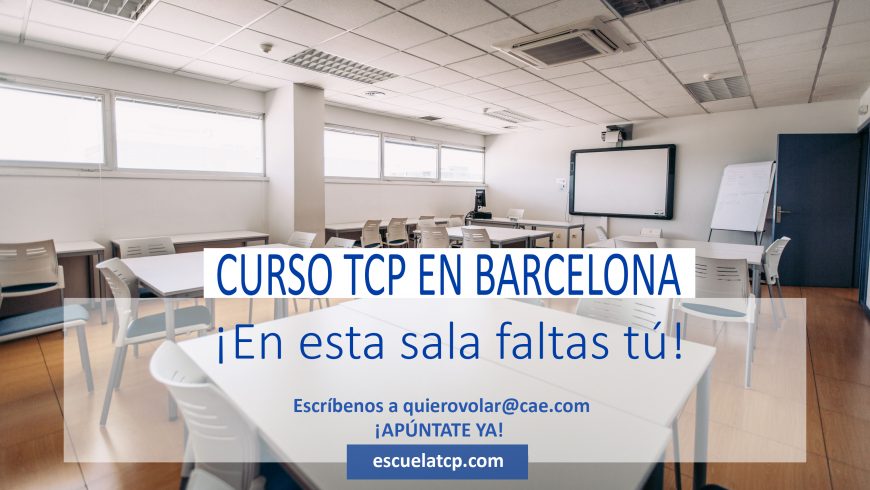 Plazas disponibles para la obtención del Certificado de Tripulante de Cabina de Pasajeros en CAE Barcelona