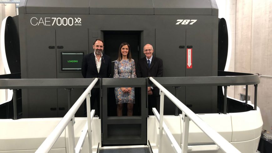 CAE inaugura junto a Air Europa un simulador de vuelo B787 DREAMLINER Full Flight en Madrid