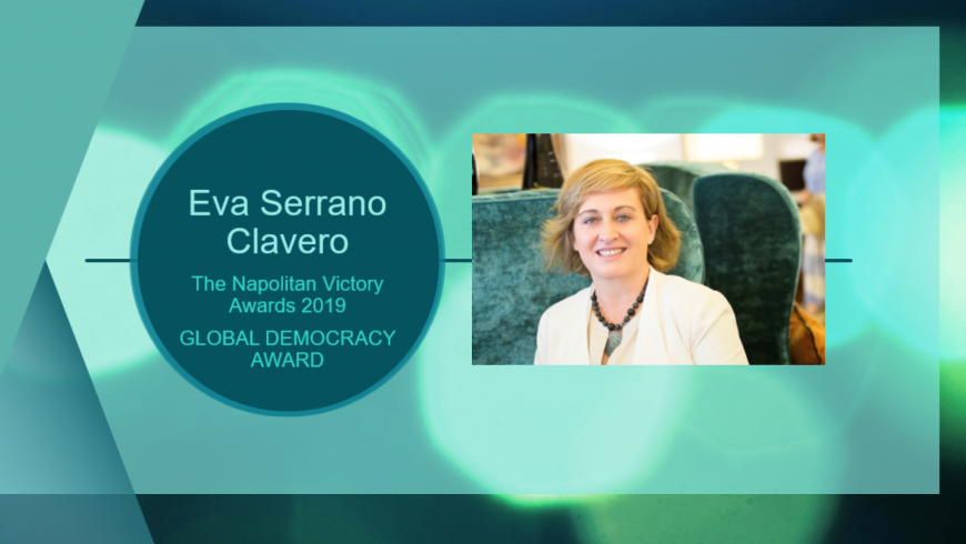 Eva Serrano, presidenta de ASEME, galardonada con el Global Democracy Award de la Washington Academy of Political Arts&Sciences