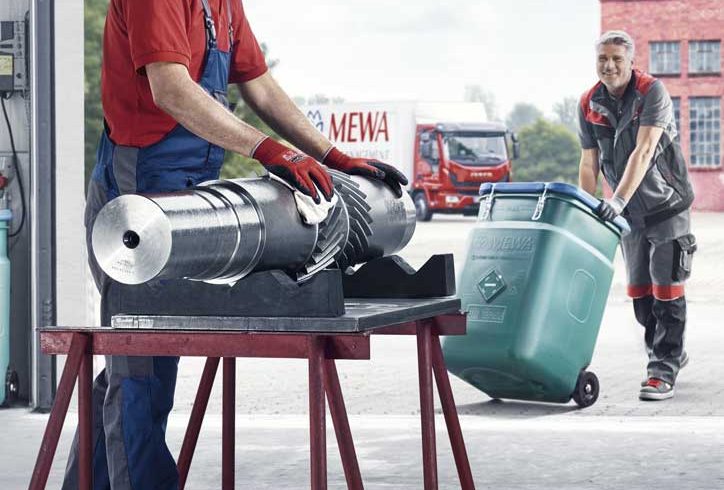 Los paños de limpieza reutilizables MEWA contribuyen a la seguridad de los empleados