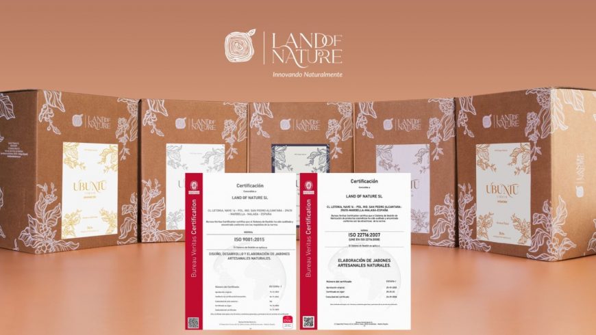 Land of Nature suma dos nuevas certificaciones de que avalan la calidad de sus jabones naturales